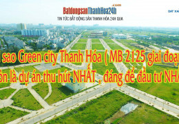 Giải mã sức hút hấp dẫn từ dự án Green City Thanh Hóa